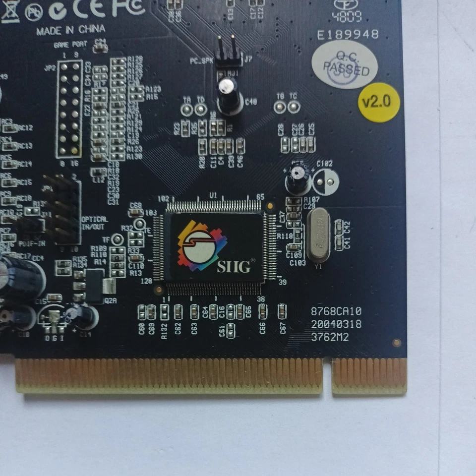 SIIG SoundWave PCI (IC710012-S2) Sound Card  Digital 7.1 surround card.  - Image 2 of 4