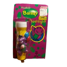 The Lyons Group PBS Kids Barney Flashlight Vintage 1992-1993 New & Sealed!