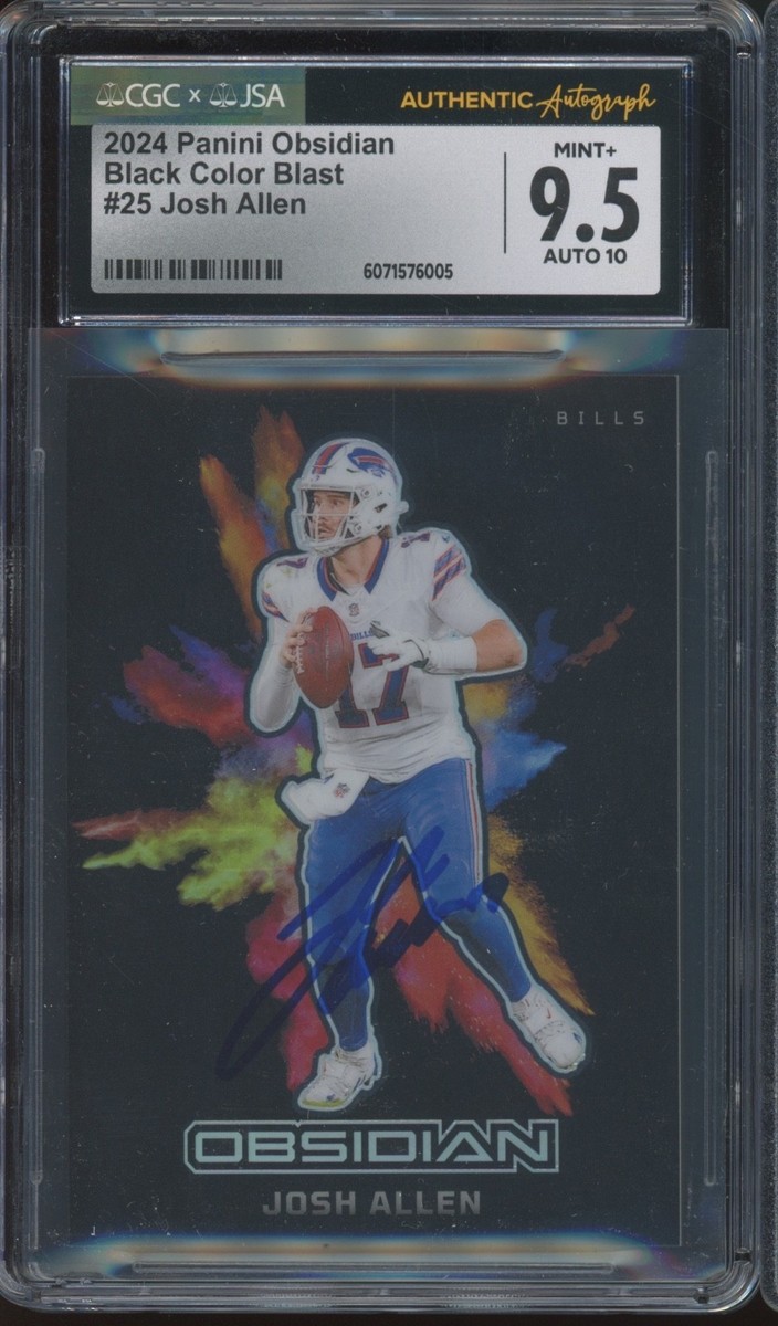 2024 Panini Obsidian Black Color Blast Josh Allen Case Hit Mint+