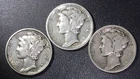 1931 Mercury Dimes P,D,S Three Dimes Total  Low Mintage