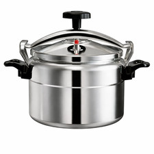 7L Aluminium Pressure Cooker Quick with Lid Latch Indicator Explosion-Proof