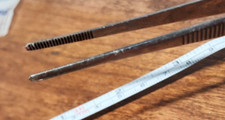 Jewelry Making, Medical Tweezers, Blunt Tip Multipurpose Stainless Steel 5"
