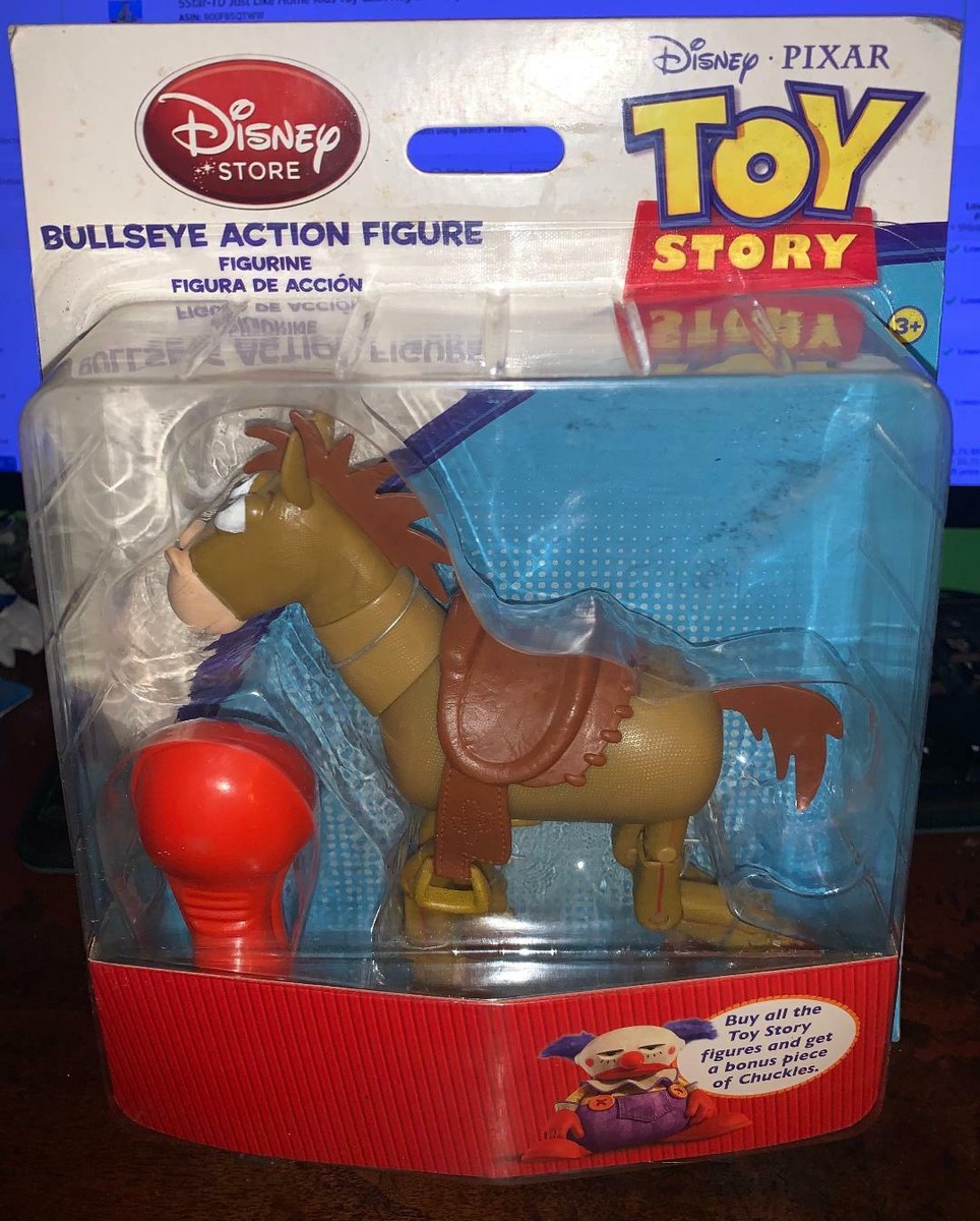Rare Disney Toy Story Bullseye Action Figure With Bonus Chuckles