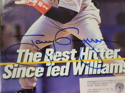 Tony Gwynn Signed Sports Illustrated Magazine 7/28/97 Beckett San Diego Padres - Picture 3 of 4