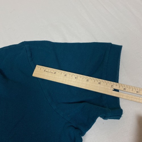 Chaps Polo Shirt Short Sleeve Mens XL Extra Large Rich Teal Blue Short Sleeves - Picture 6 of 10