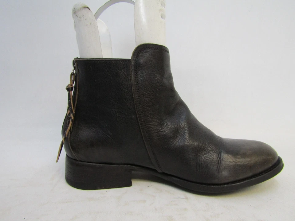 Botas de moda NDC para mujer talla 37 EUR de cuero marrón con cremallera al tobillo Foto 4 de 4