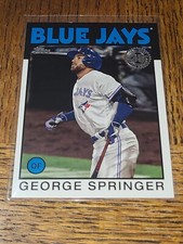 BLUE JAYS GEORGE SPRINGER 2021 TOPPS 1986 TOPPS 35TH ANNIVERSARY #86B-41
