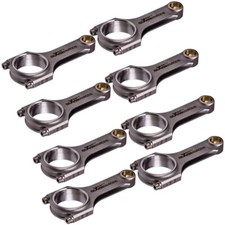 4340 H-beam Connecting Rods For Chevy Small Block Sbc 6.000 2.100 .927 Arp