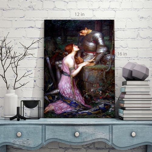 Lamia J W Waterhouse PreRaphaelite knight Canvas Wall Art Ready To Hang - Picture 3 of 6