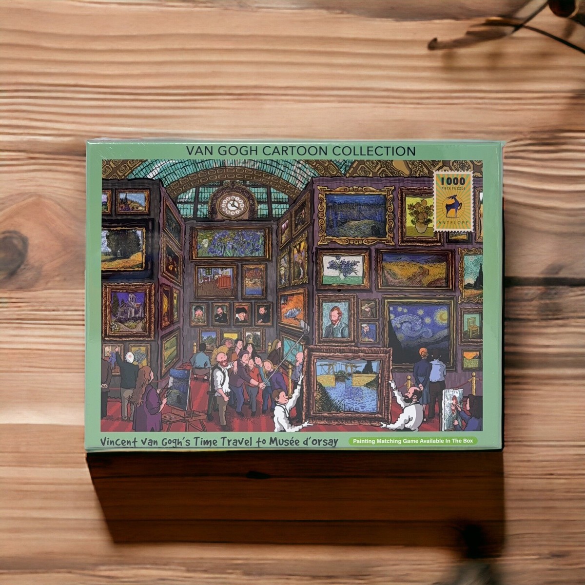 Van Gogh Cartoon Collection 1000 pc Puzzle - TIME TRAVEL TO MUSÉE
