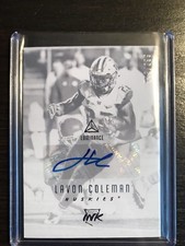 2018 Panini Luminance Levon Coleman Texans /299 Rookie Ink