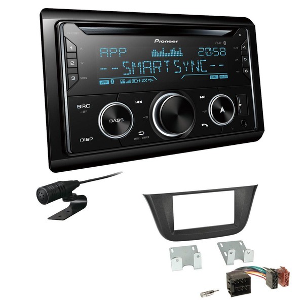 Pioneer Autoradio CD Bluetooth USB Einbauset FüR Iveco Daily VI Ab 2014 Schwarz-image