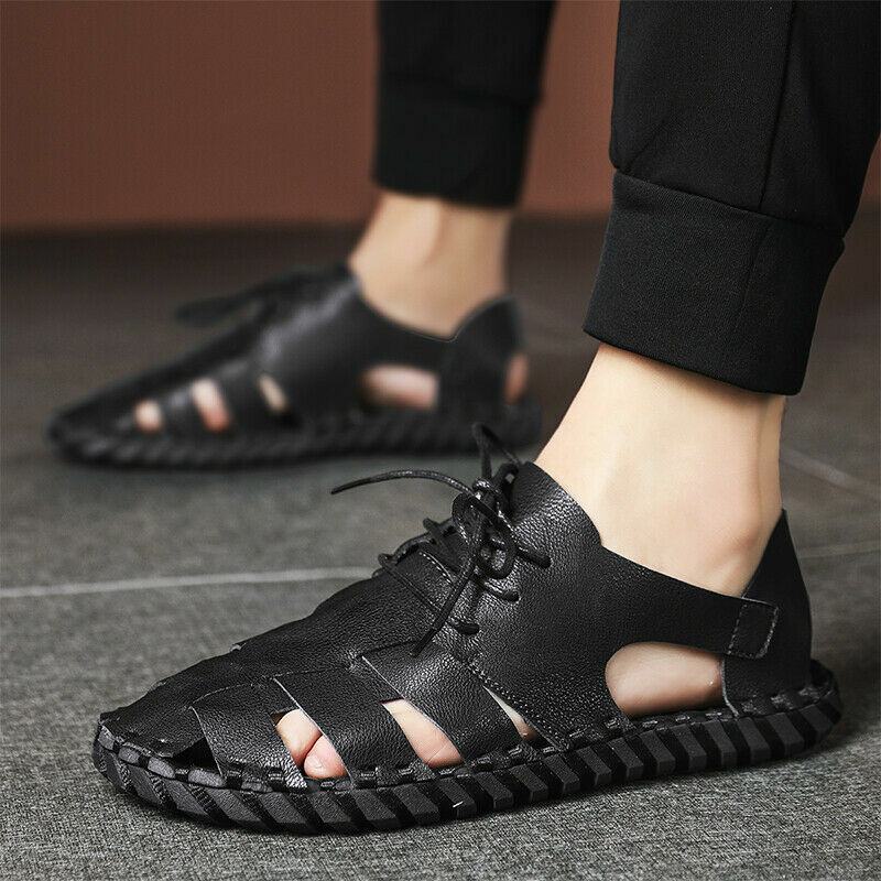 Menu0026#039;s Sand Walking Closed Toe Hollow out Breathable Casual Beach  Sandals Shoes | eBay