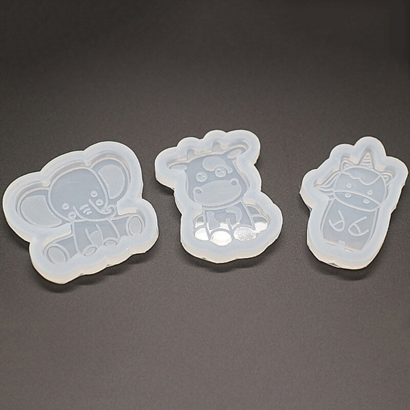 Resin Mold Cow Badge Reel Silicone Molds Jewelry Casting Mold eBay
