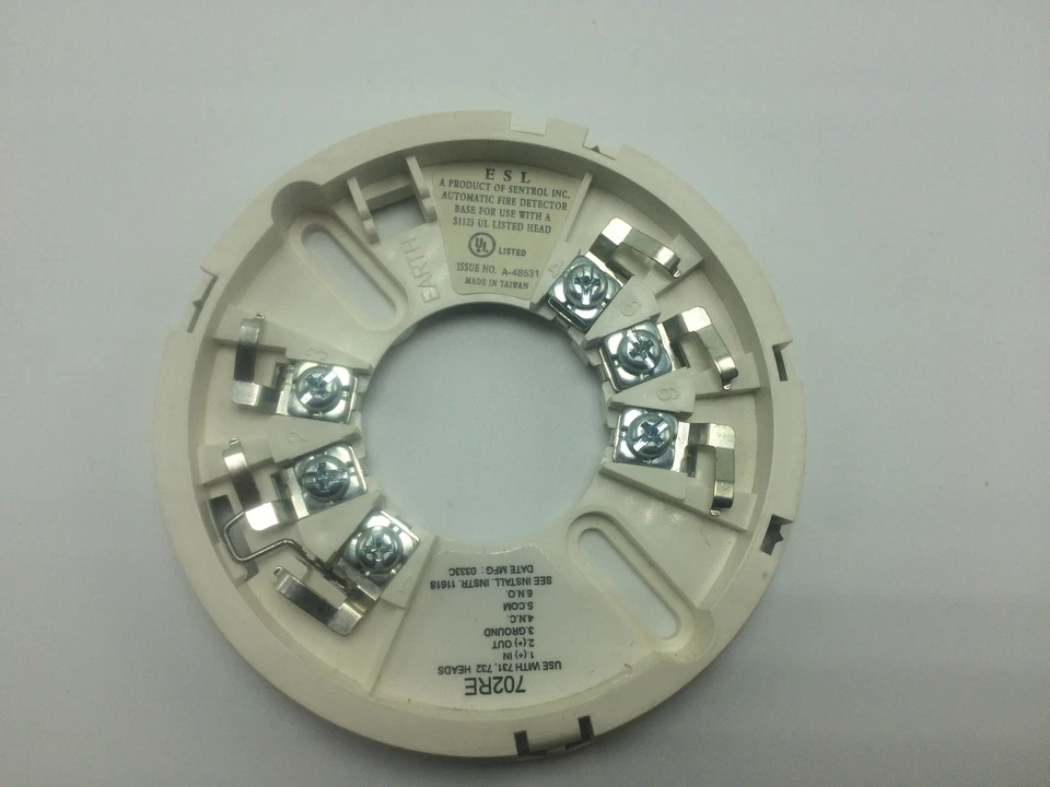 NUEVO Base Detector de Incendios Automático Sentrol 702RE, Uso con 731.732 Cabezales  Foto 3 de 4
