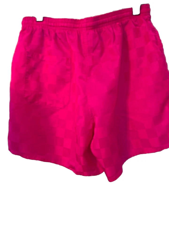 Pantalones Cortos Umbro Mujer Talla S Rosa Neón Años 90 A Cuadros Nailon Fútbol - Foto 2 de 4