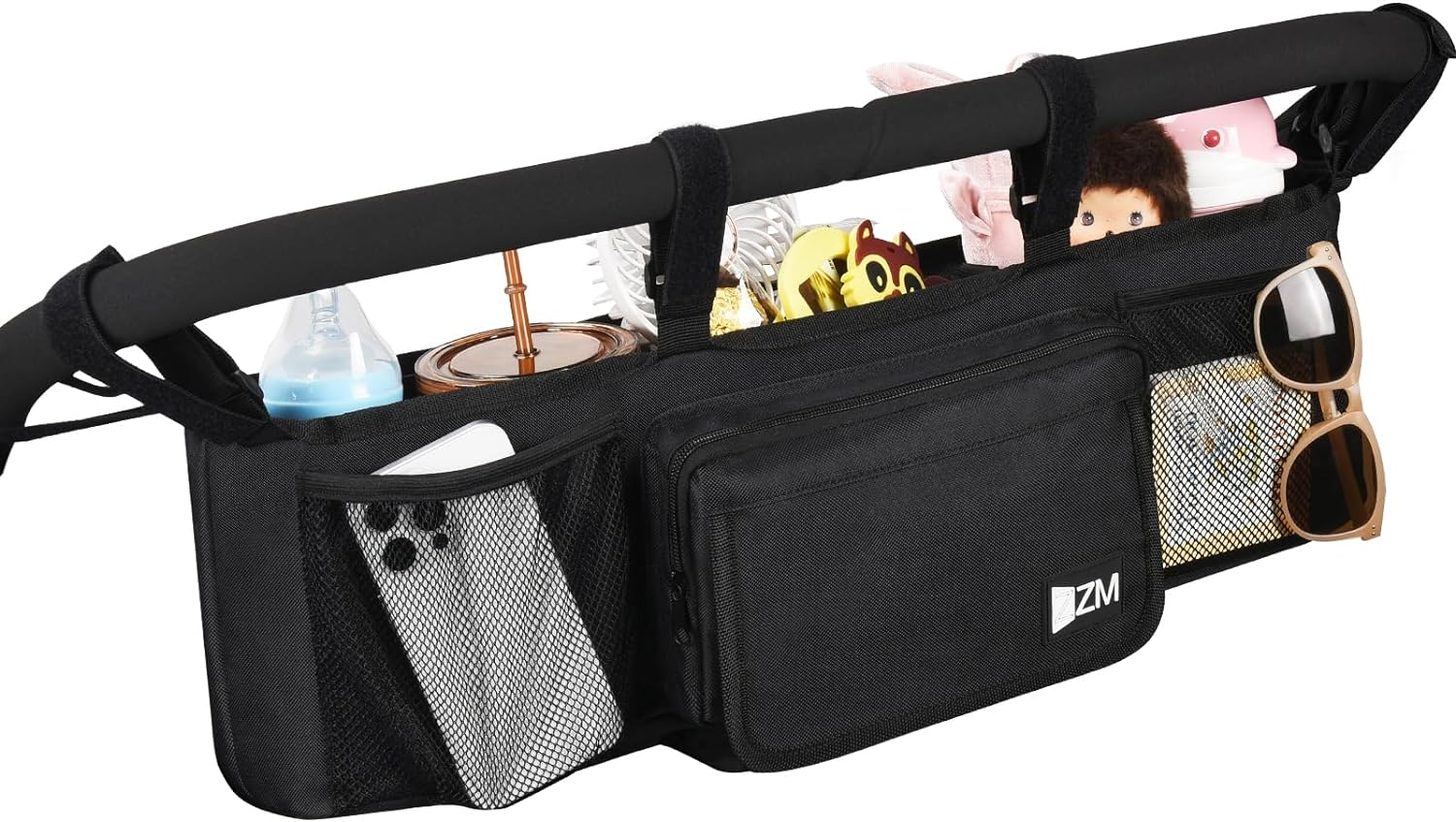 Double Stroller Organizer for Bob Duallie & Baby Jogger City Mini GT2 Double Strollers-image