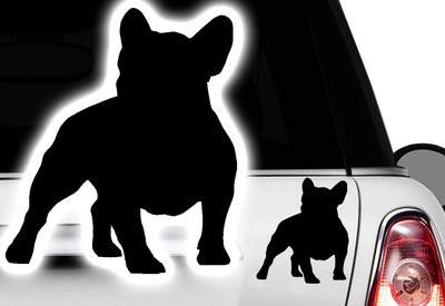 2x Auto Aufkleber Französische Bulldogge French Bulldog Bulli Bully Frenchi dog4