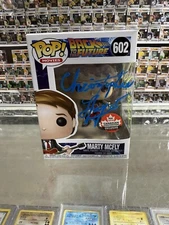 Back To The Future Marty McFly Funko Signed By Michael J Fox + Christopher Lloyd