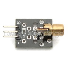5PCS Laser sensor Module 650nm 6mm 5V Red Laser Dot Diode Copper Head