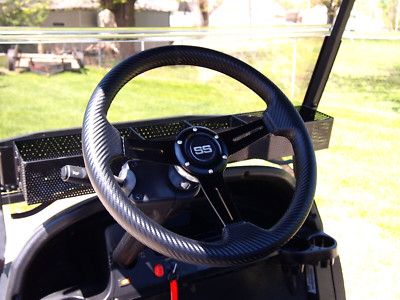 Carbon Fiber Wrapped Rally Golf Cart Steering Wheel For Yamaha G2-G29 Drive 2