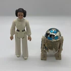 1977 Vintage Star Wars R2-D2 Solid Dome Princess Leia Action Figures Lot Kenner