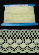 Flat Lace Lemon 170 - 33 metres