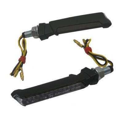 LED Blinker Paar FLAT, e-geprüft Miniblinker Motorrad universal Blinker