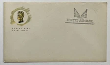 RARE WOMEN'S ARMY CORPS (WACS) FORCES AIR MAIL UNUSED COVER