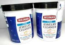 2 Jars - Weiman FINE Jewelry Cleaner 6-Ounce (x2) for Gold, Platinum & Diamonds