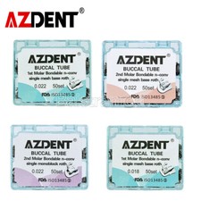 AZDENT Dental Orthodontic Buccal Tubes 1st 2nd Molar Roth MBT 022 Bondable