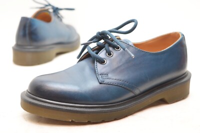 Doc Dr Martens 1461 3 Eye Leather Oxford Sea Blue Antique