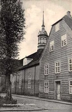 Christiansfeld Denmark Kirken Church Antique Postcard J67903