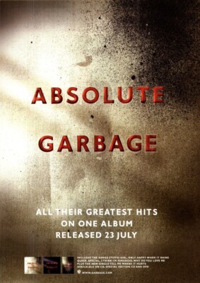 PTP59 MAGAZINE ADVERT 11X9'' GARBAGE : ABSOLUTE ALBUM