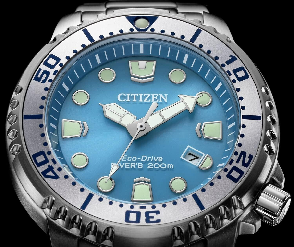 CITIZEN BN0165-55L PROMASTER Marine Series Eco Drive Watch Ice