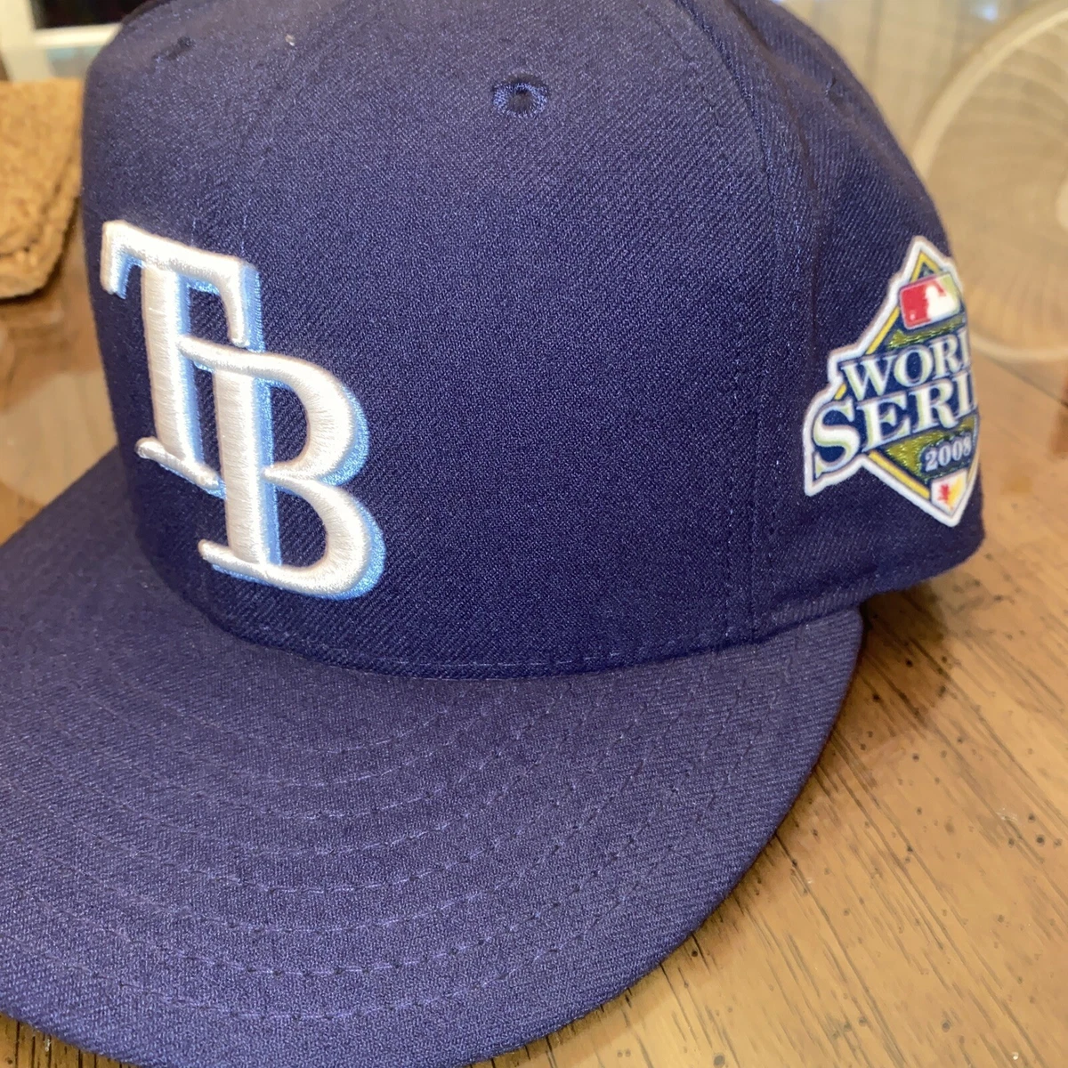 Tampa Bay Rays 2008 Original World Series Fitted Hat,MLB On-Field Original  Rare!