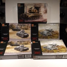 6x Pegasus 1/72 Scale Tanks Heavy  38T Light Military Vehicle Model Kits