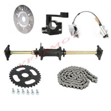 32'' Rear Shaft Axle Kits Foot / Hand Brake for Go Kart Golf Cart ATV Quad Buggy