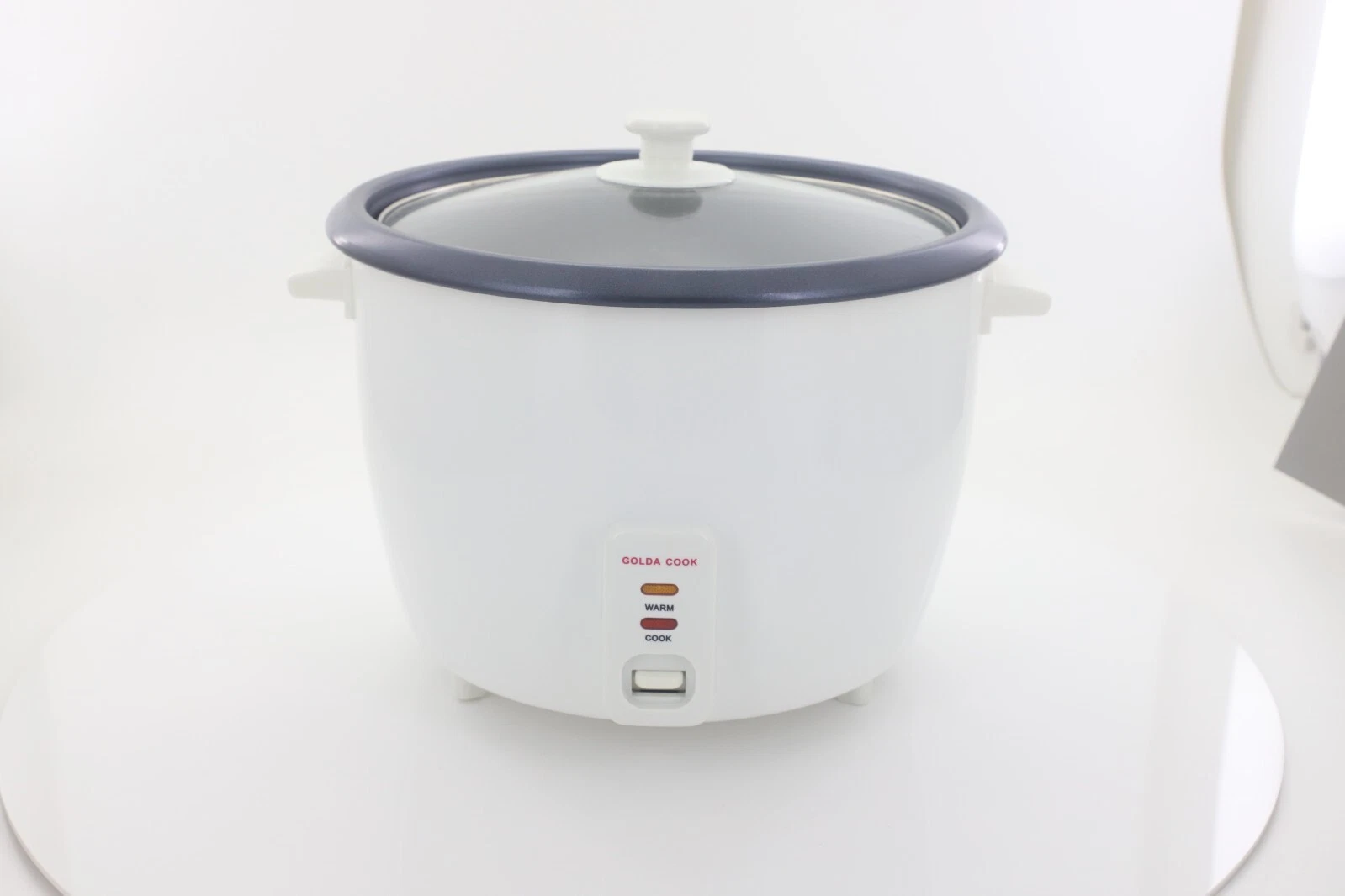 GOLDA Persian Rice Cooker with Glass Lid, 5-Cup, White