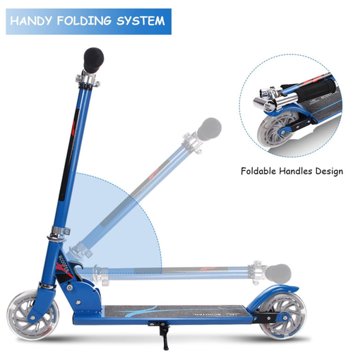 Scooter plegable de aluminio para niños con luces LED - Imagen 8 de 13