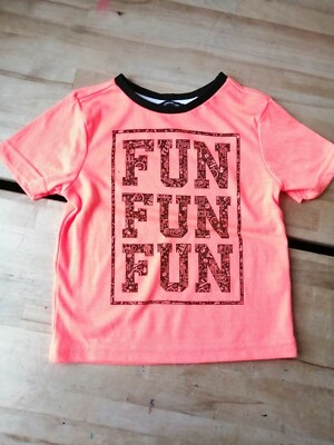George Baby Jungen hellorange FUN FUN FUN Top 12-18 Monate 100 % sehr guter Zustand