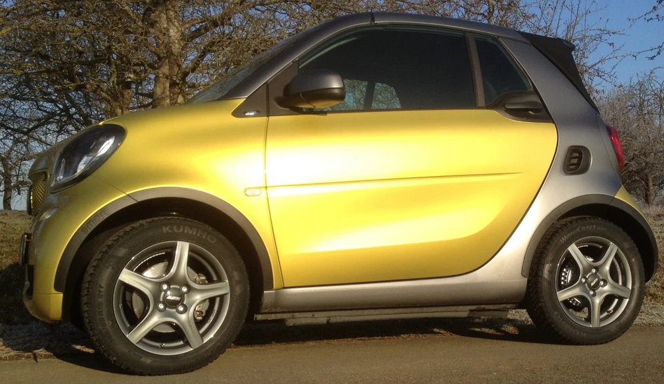 Winterräder smart 453 Alufelgen Alutec Grip grau Kumho WP52 RDKS Winterreifen - Bild 2 von 4