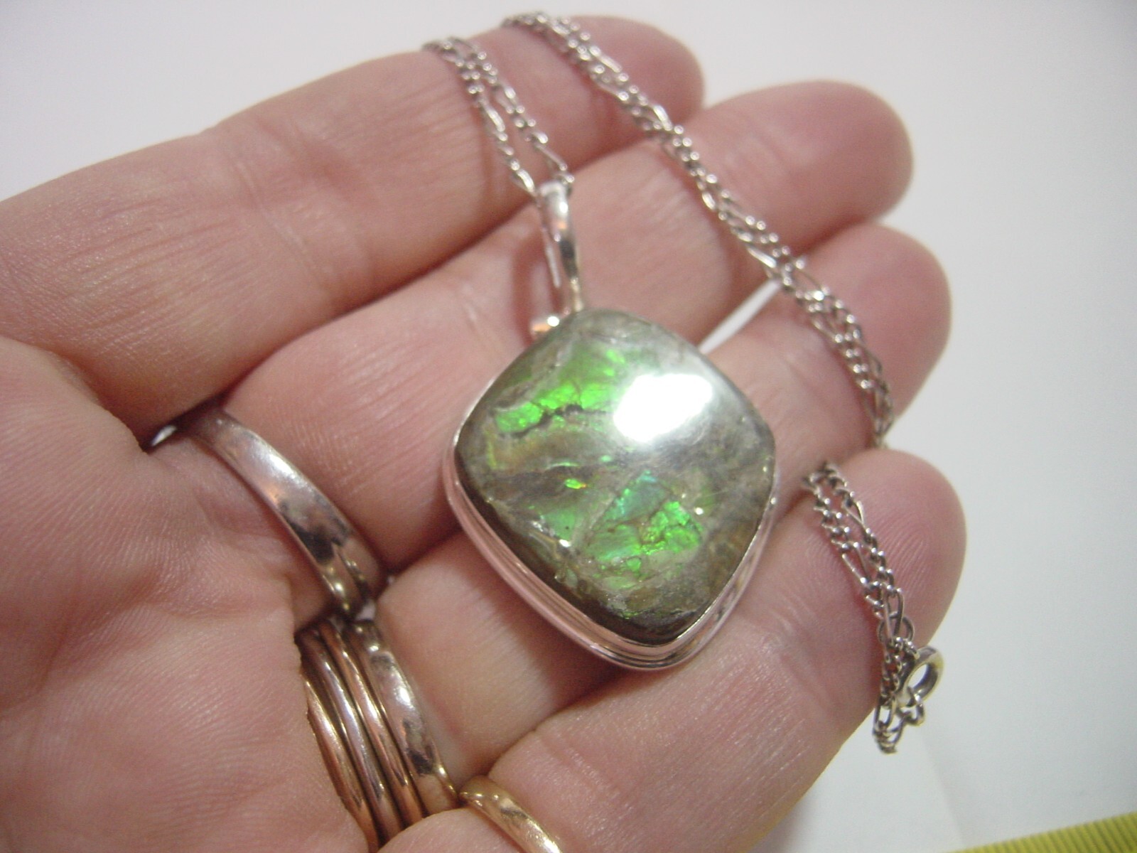 Beautiful Solid Silver 22" figaro Chain & incredi… - image 3