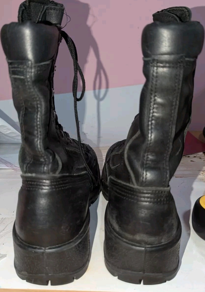 Belleville 890ST ブラックミリタリーブーツ 8.5 R SPEAR POINT BV918Z / Lightweight Side-Zip 8 inch Tactical Boot