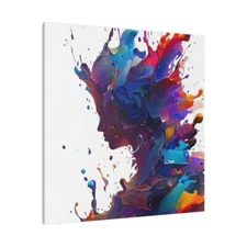 Splash Art Lady - Matte Canvas, Stretched, 0.75"
