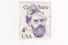 STAMP SCOTT 1847 "Carl Schurz" 4 CENT 1983 USED