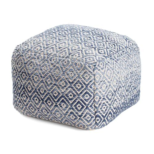 100% Handmade & Handcrafted Comfortable Home Décor Pouf Cherokee Marine
