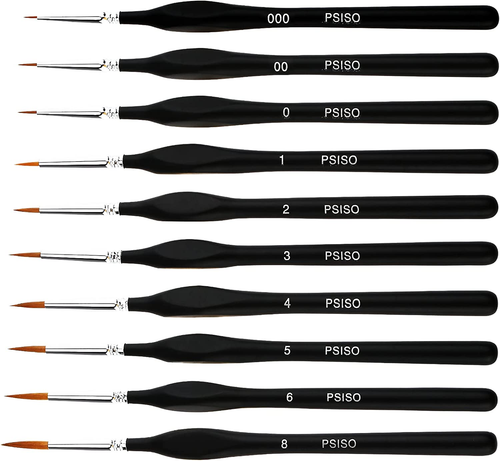 10 PCS Miniature Paint Brushes Kit, Fine Detail Painting Brush Micro - Picture 11 of 12
