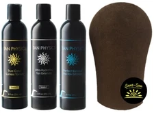 Tan Physics True Color Combo - Exfoliator, Extender & Tanner w/ Mitt by Sans-Sun