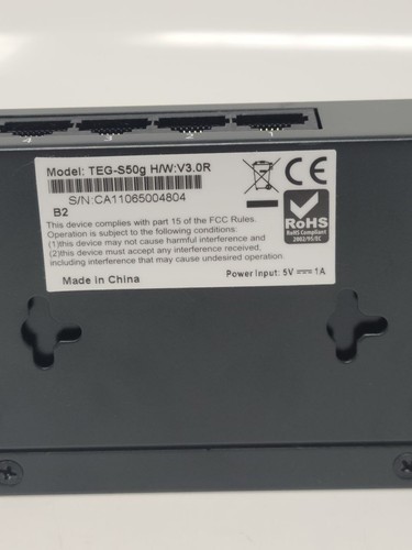 TRENDnet TEG-S50G External 5 port Gigabit Ethernet Switch Lan 1000mbps - Picture 6 of 7